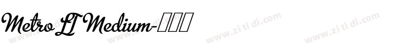 Metro LT Medium字体转换